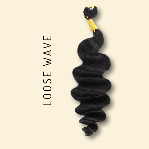 Feather Crochet Human Hair - Loose Wave - Solid Color