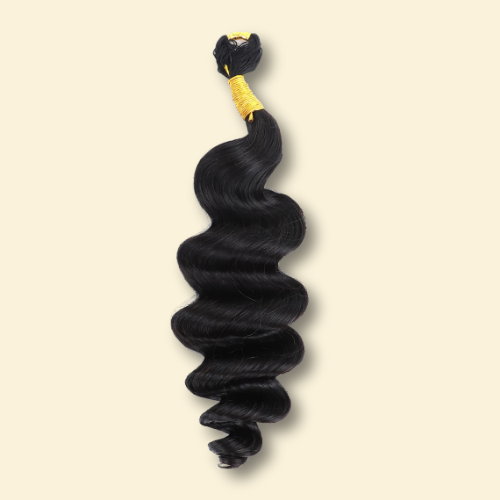 Feather Crochet Human Hair - Loose Wave - Solid Color