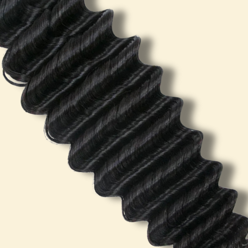 Feather Crochet Human Hair - Deep Wave - Solid Color