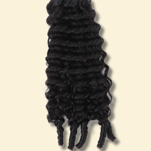 Feather Crochet Human Hair - Burmese Curl - Solid Color