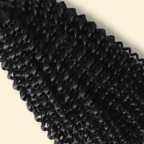 Feather Crochet Human Hair - Afro Kinky Curl - Solid Color