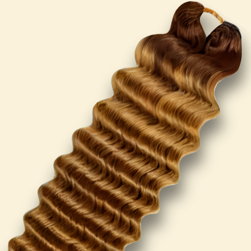 Feather Crochet Human Hair - Ombre Collection - Brown Roots