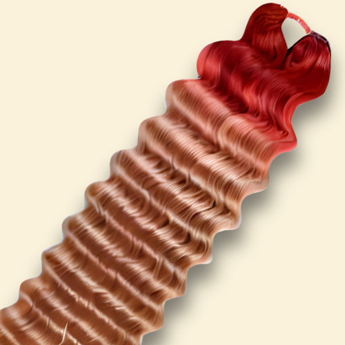 Feather Crochet Human Hair - Ombre Collection - Red Roots