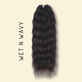 Feather Crochet Human Hair - Wet N Wavy - Solid Color