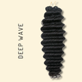 Feather Crochet Human Hair - Deep Wave - Solid Color