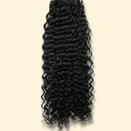 Feather Crochet Human Hair - Water Wave - Solid Color