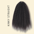 Feather Crochet Human Hair - Kinky Straight - Solid Color